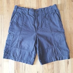 Eddie Bauer Cargo Shorts Gray Mens Size 36